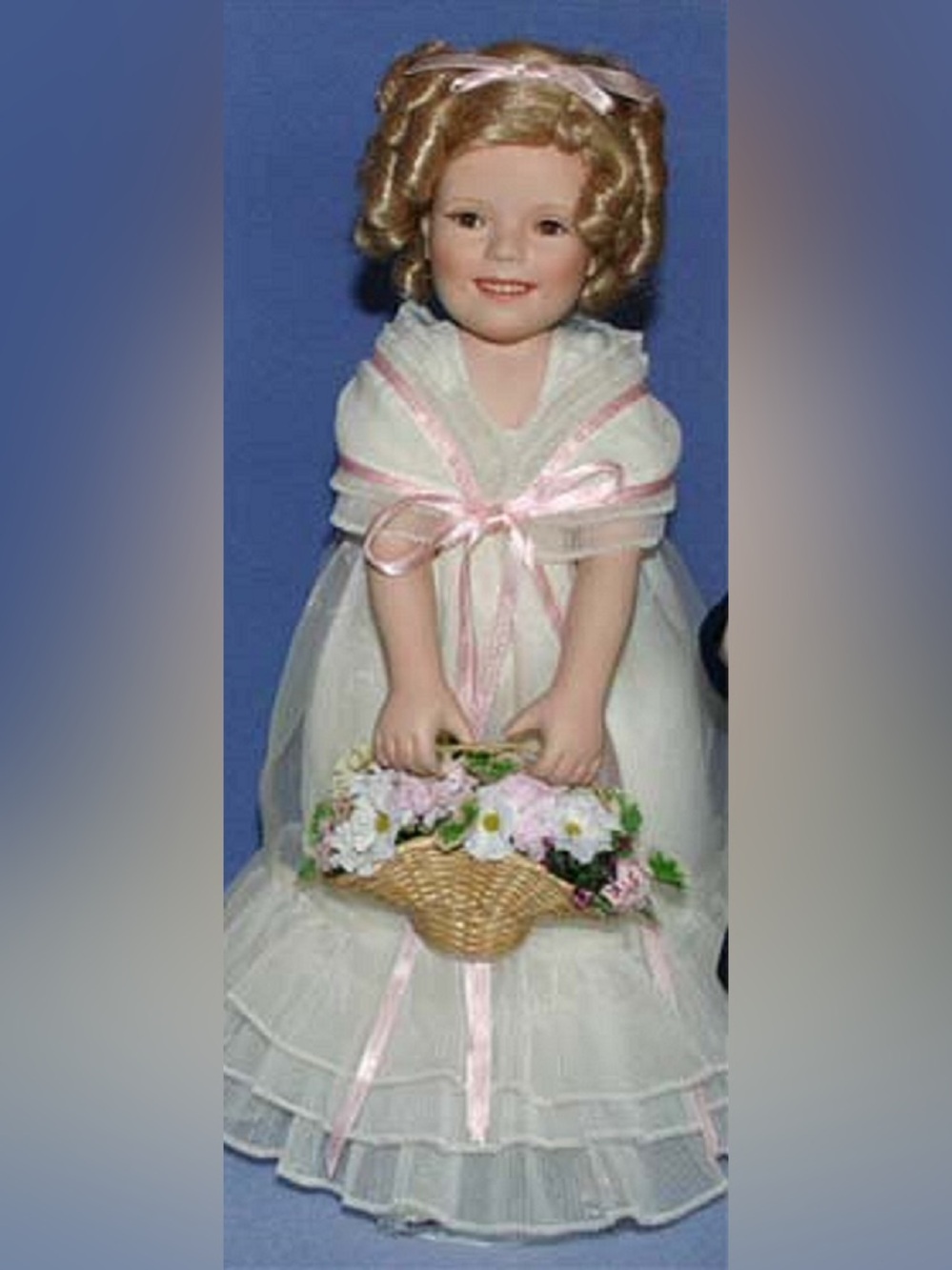 Vintage 1998 Shirley Temple Flower Girl, Porcelain